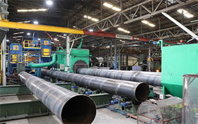 Aboveground steel pipe