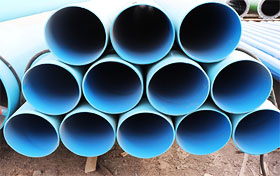 Aboveground steel pipe